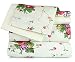 Dor Extreme Super Soft Luxury Floral Six Piece Bed Sheet Set in 6 Prints (king, Ivory Floral)