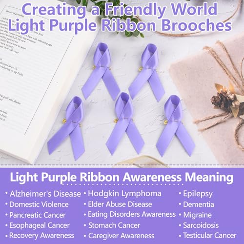 Image of Ribbon Awareness Satin Pins Cancer Awareness Ribbon Pin with Safety Pin