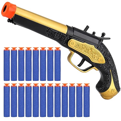 Pirate Pistolet à Flechette Jouet pour Enfant - Pistolet de Pirate avec 20 Fleche, Pistolets de...