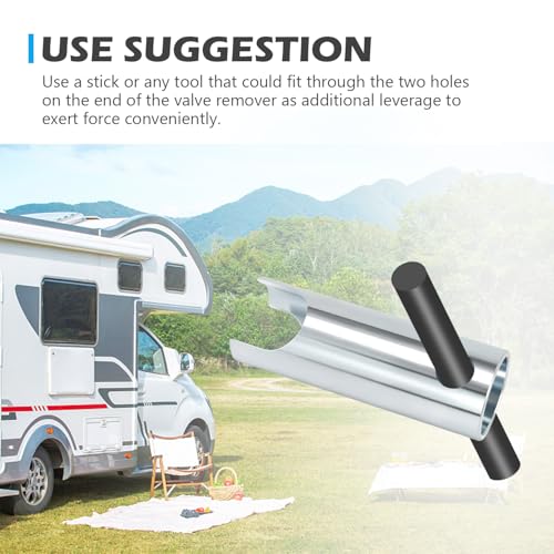 Image of Pressure Relief Valve Remover Silver Wrench for RV Hot Water Tank Temperature Pressure Valve Remover