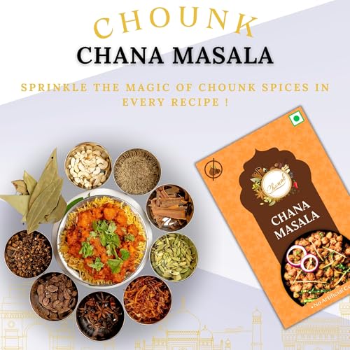 Image of Chounk 100% Pure Punjabi Chana Masala 100g (100g x Pack of 1) Powder No Onion No Garlic Ready To Cook Powder Masala