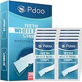 Teeth Whitening Strips - 20 Whitening Strips for Teeth Sensitive, Professional, Fast Remove Smoking, Coffee, Wine Stains, Teeth Whitening Kit...
