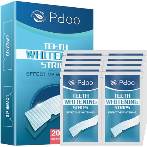 Professional Teeth Whitening Strips 20 Count - Enamel Safe, Fast Results in 7 Days, Dentist-Recommended Whitening Kit for Sensitive Teeth, at-Home Teeth Stain Removal for Coffee & Wine Lovers - 4