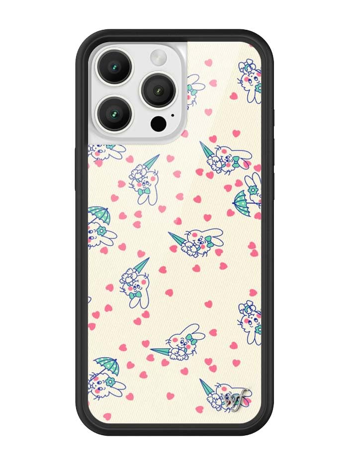 Image of Wildflower Cases - Compatible with iPhone 16 Pro Max | Protective Black Bumper, 6.5ft Drop Test Certified, Women Owned Small Business | Ashley Williams - Bunny Baby