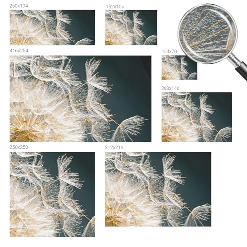 Vinilos y murales autoadhesivos de 152x104 cm con estampados florales 6