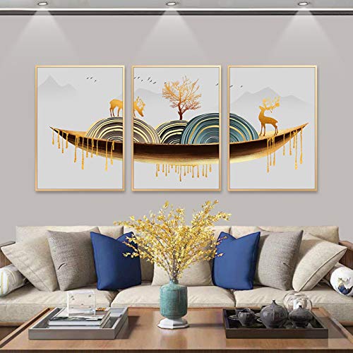 Cerf Toile Peinture Mur Art pour Habiller un Grand Mur de Salon Vide 60x90