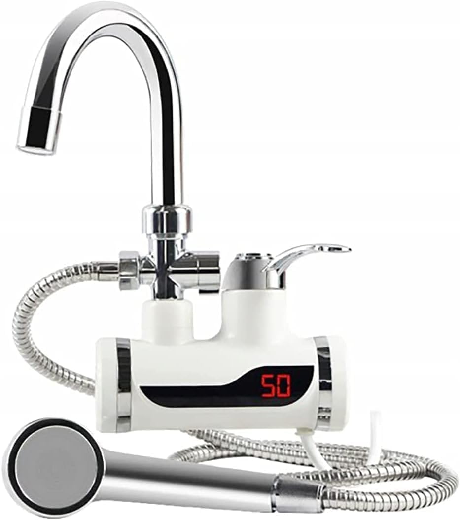 RUBINETTO CON SOFFIONE DOCCIA ELETTRICO, CALDO ISTANTANEO,DISPLAY DIGITALE