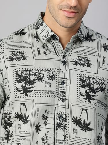 Image of Majestic Man Men's Stylish Unique Print Casual Shirt - Pure Cotton| Full Sleeve | Trendy & Comfortable