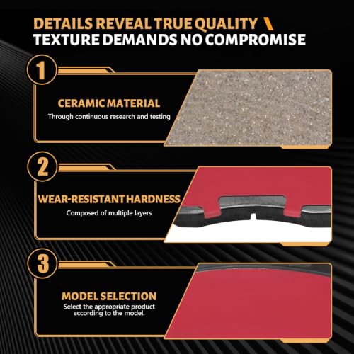 Image of D1539 Front Ceramic Brake Pads Kit Fit For Scion FR-S 2013-2016, For Subaru BRZ 2013-2024, For Crosstrek 2016-2017, For Forester 2011-2018, For Toyota 86 2017-2020, For GR86 22-25