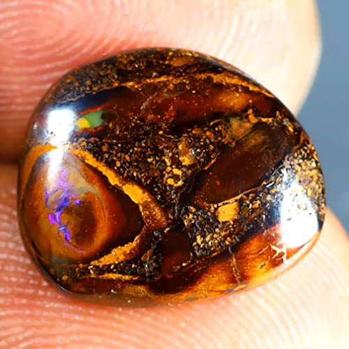 Opale boulder naturelle d'Australie koroit, sublime gemme multicolore pour bague - 2