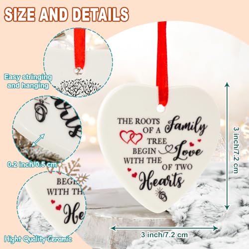 Image of Handcrafted Ceramic Keepsake for Couples Diamond Anniversary Mr. & Mrs. Gift 2024 Holiday Home Decor