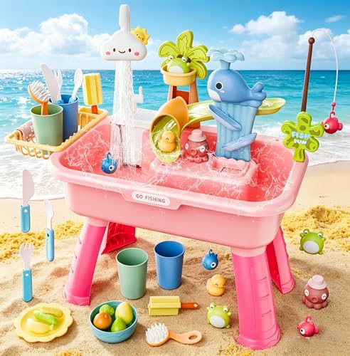 Mini ustensiles de cuisine en plastique avec table d'activité pour l'été
