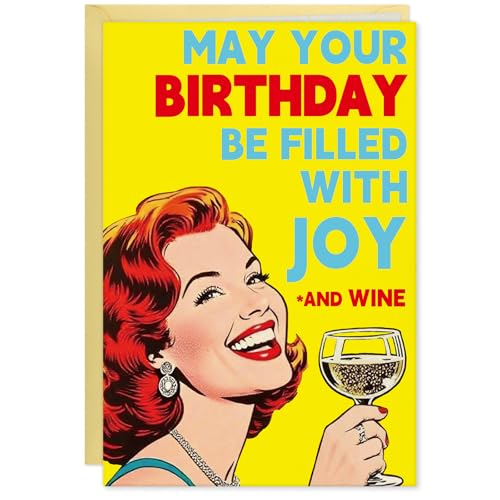 FLYAB Funny Birthday Cards for Women - Vintage Happy...