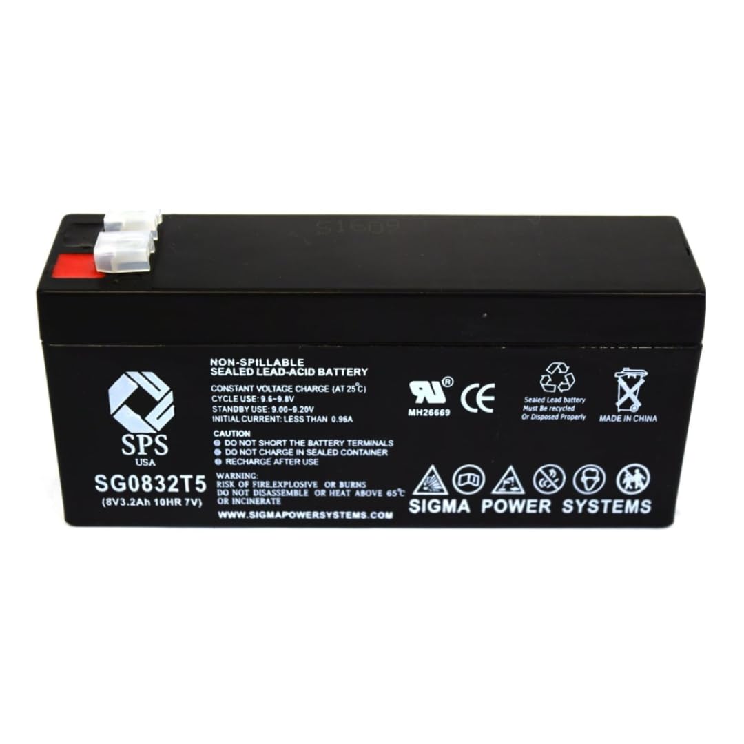 SPS Brand 8V 3.2 Ah Replacement Battery for Digitron Scales DW200 Electronic Scale (Pack 1)