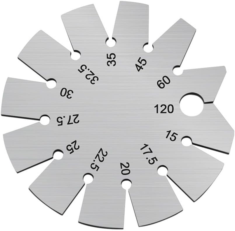 Steel Bevel Gauge Angle Protractor 15°-120° Woodworking, 70mm Diameter Quick Tool Blade Grinding and Honing Angles