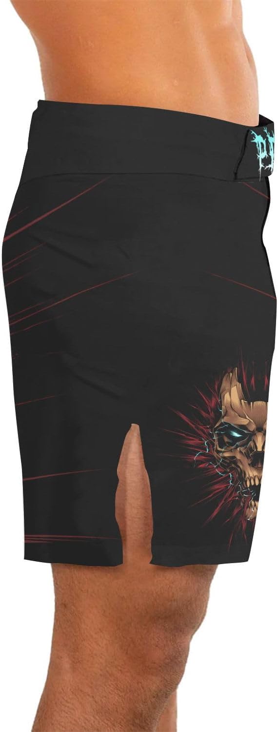 MMA Shorts Men, Soft Compression Shorts Men Workout, Fight Shorts Men Athletic Works Shorts, Jiu Jitsu Shorts