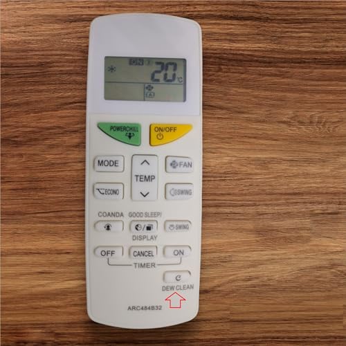 Image of Air Conditioner Remote Compatible with /Replacement for Dalkin Ac Remote | Model -Dew Clean Key ARC484B32 | Match with Your Existing Remote Before Placing The Order