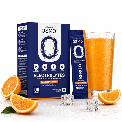 Image of Electrolytes Sachets (6 Servings, Valencia Orange) | Rapid Hydration & Cramp Relief | Zero Sugar Electrolyte |