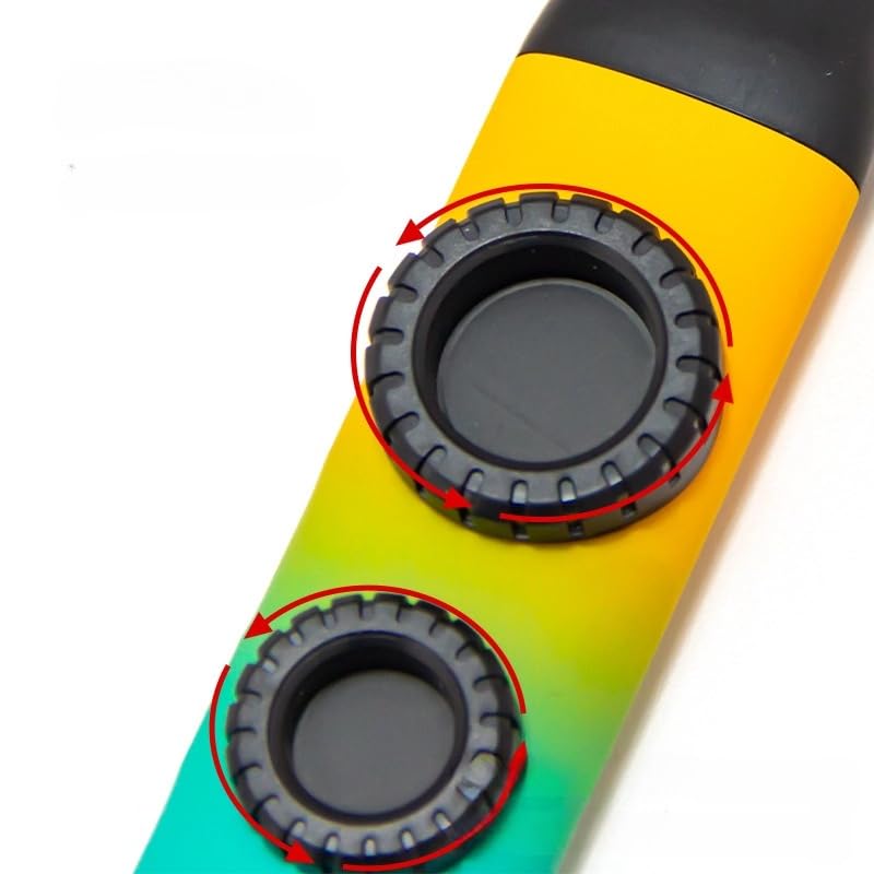 RuiJOTWAT Double-membrane kazoo plays ABS zuka flute guitar accompaniment instrument blue-orange - Image 4