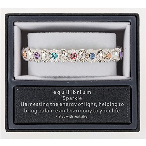 equilibrium Sparkling Multi Coloured Crystal Stretch Bracelet