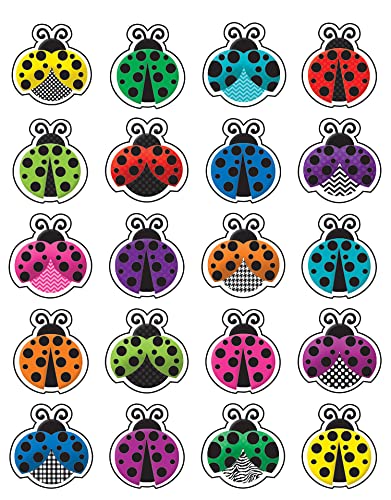 Teacher Created Resources (5462) Adesivos coloridos de joaninha