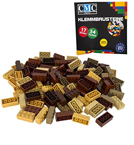 CMC imports 120 Klemmbausteine Bausteine 2x4 Noppen Grundbausteine...