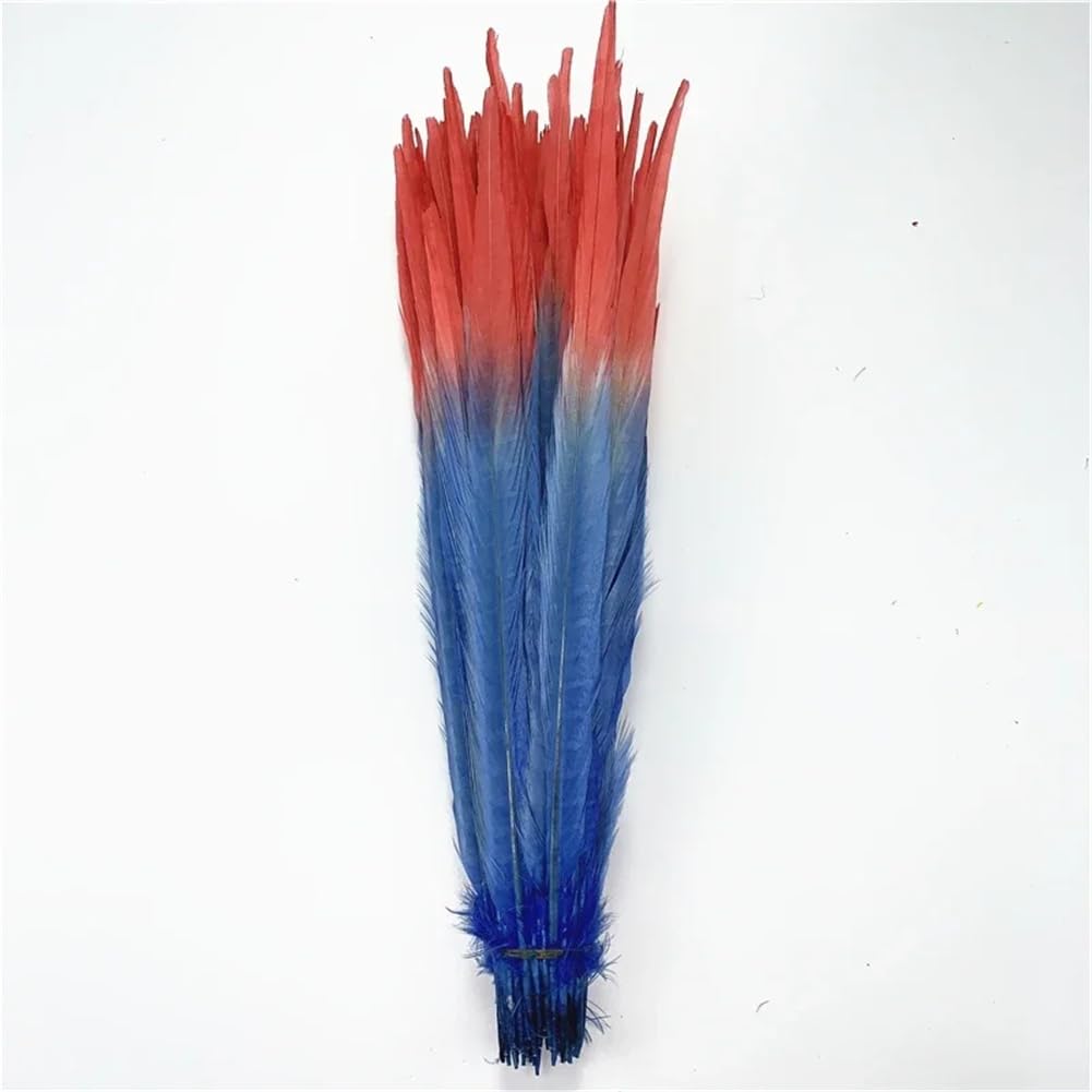 Natural Pheasant Feathers, Natural Ringneck Pheasant Craft Feathers Pack of 100 Multicolor 40-45 Centimeters
