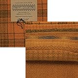 Primitive Gatherings Hand Dyed Wool Squash Charm Pack 10 5-inch Squares Moda Fabrics PRI 6020