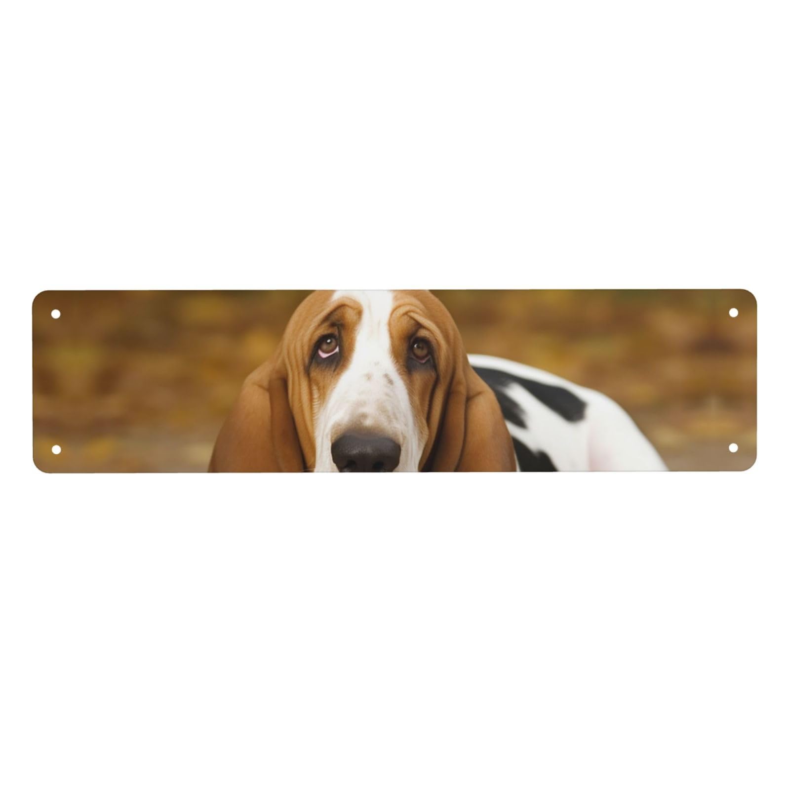 Vintage Metal Tin Signs Retro Garage Signs Stylish Wall Art Plaques for Home Decor Unique Poster 4x16 Inch Basset Hound Metal Sign Outdoor Wall Decorations Gifts