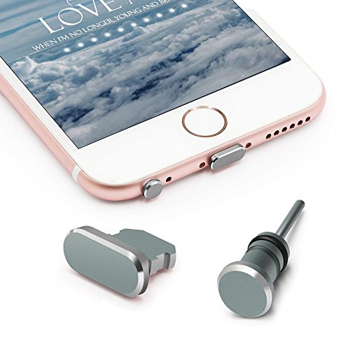 iMangoo Anti Dust Plug Set for iPhone Charging Port Plug and 3.5mm Earphone