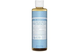 Dr. Bronner's Unscented Castille Baby Soap, 8 Fl Oz