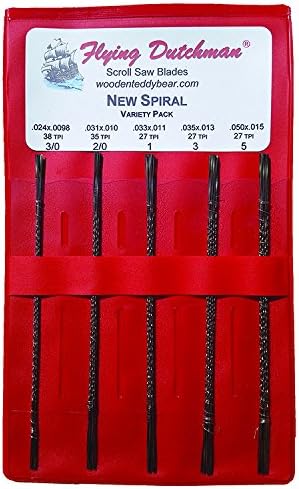 Flying Dutchman New Spiral Five Dozen Scroll Saw Blade Variety Pack