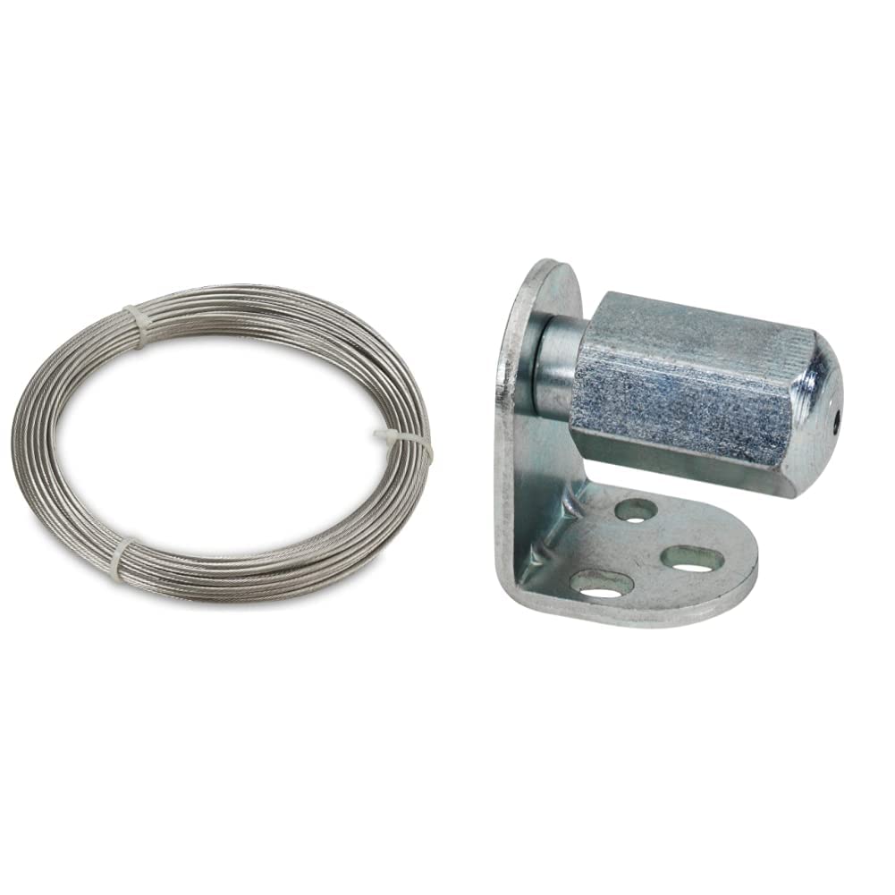Windhager Edelstahlseil zur Montage und Spannen von Seilspannmarkisen und Sonnensegeln 14m x 2mm & Seilspannelement zum Spannen von Seilspannmarkisen und Sonnensegeln Komplett-Set