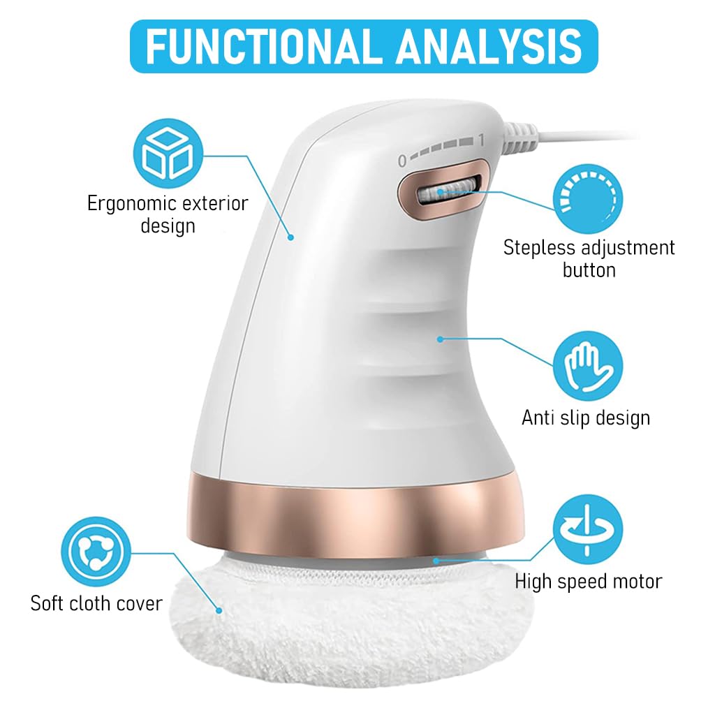 HANNEA® Body Massager Electric Shoulder Back Massager Full Body Massager for Neck, Back, Arm, Lumbar, Leg Viberation Muscle Massager with Stepless Adjustment Knob Beauty Sculpt Massager HANNEA® Body Massager Electric Shoulder Back Massager Full Body Massager for Neck, Back, Arm, Lumbar, Leg Viberation Muscle Massager with Stepless Adjustment Knob Beauty Sculpt Massager