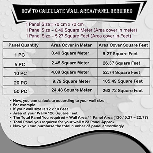 Image of Kayra Decor 3D Wooden Design Wallpaper for Walls PE Foam Wall Stickers Self Adhesive DIY Wall Decor (70x70Cm, 26.37 Sq.Ft)