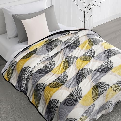 Image of MYTRIDENT Home Essential Flannel Printed Blanket for Winter Single Size (160 cm x 220 cm), 290 GSM, Ethan