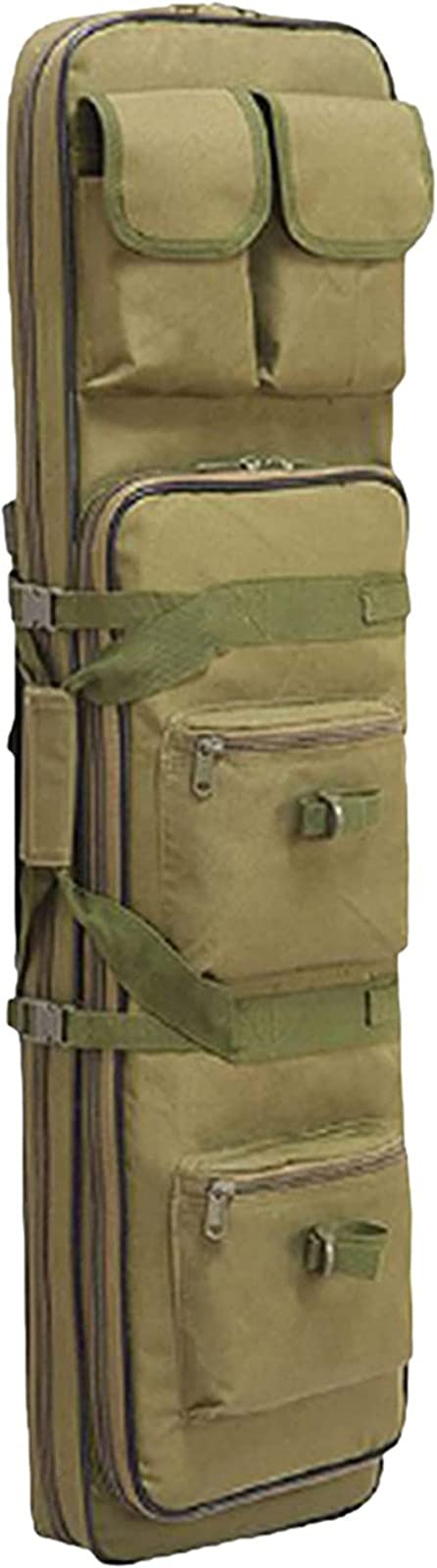 Borsa Impermeabile per Fucile, Borsa Tattica per Fucile Doppio, Borsa per Armi Lunghe, Borsa da Pesca Multifunzionale/Green/85Cm