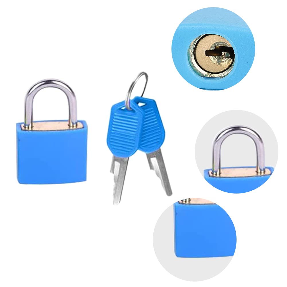 Set 7 Lucchetti Colorati Con Chiavi - Mini Lucchetti Per Valigie, Zaini E Cassetti, 7 Colori - Foto 2