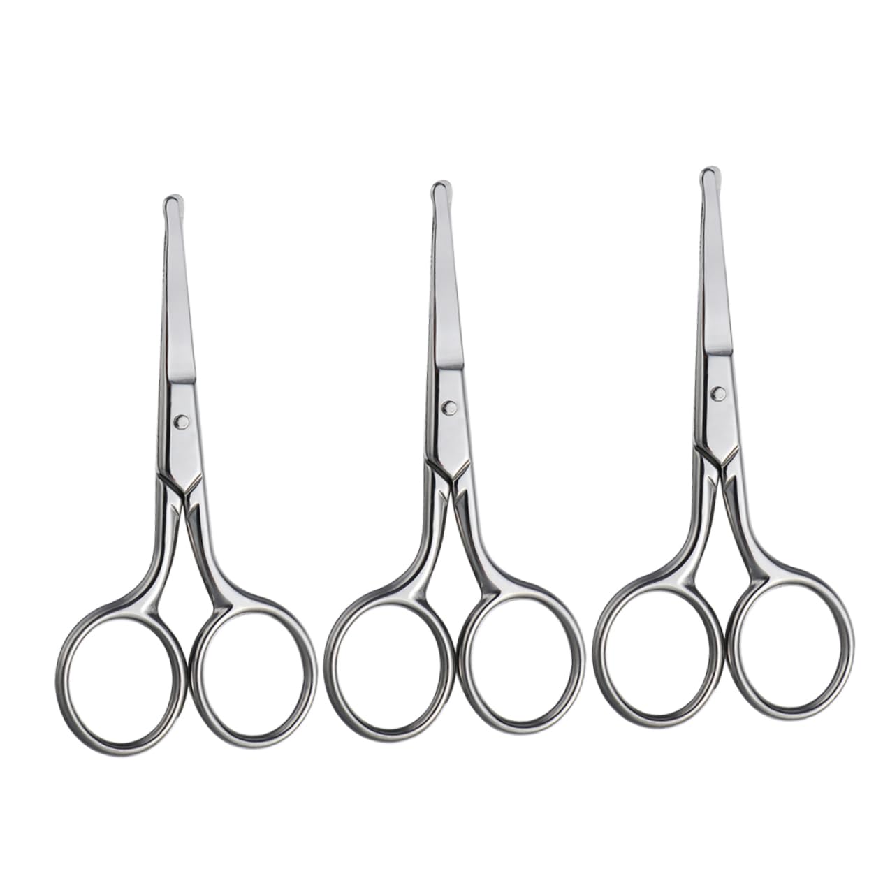 Didiseaon 3sets Stainless Steel Scissors Nose Hair Trimmer Safe Eyebrow Hair Cutter Precision Tool 3pcs*3