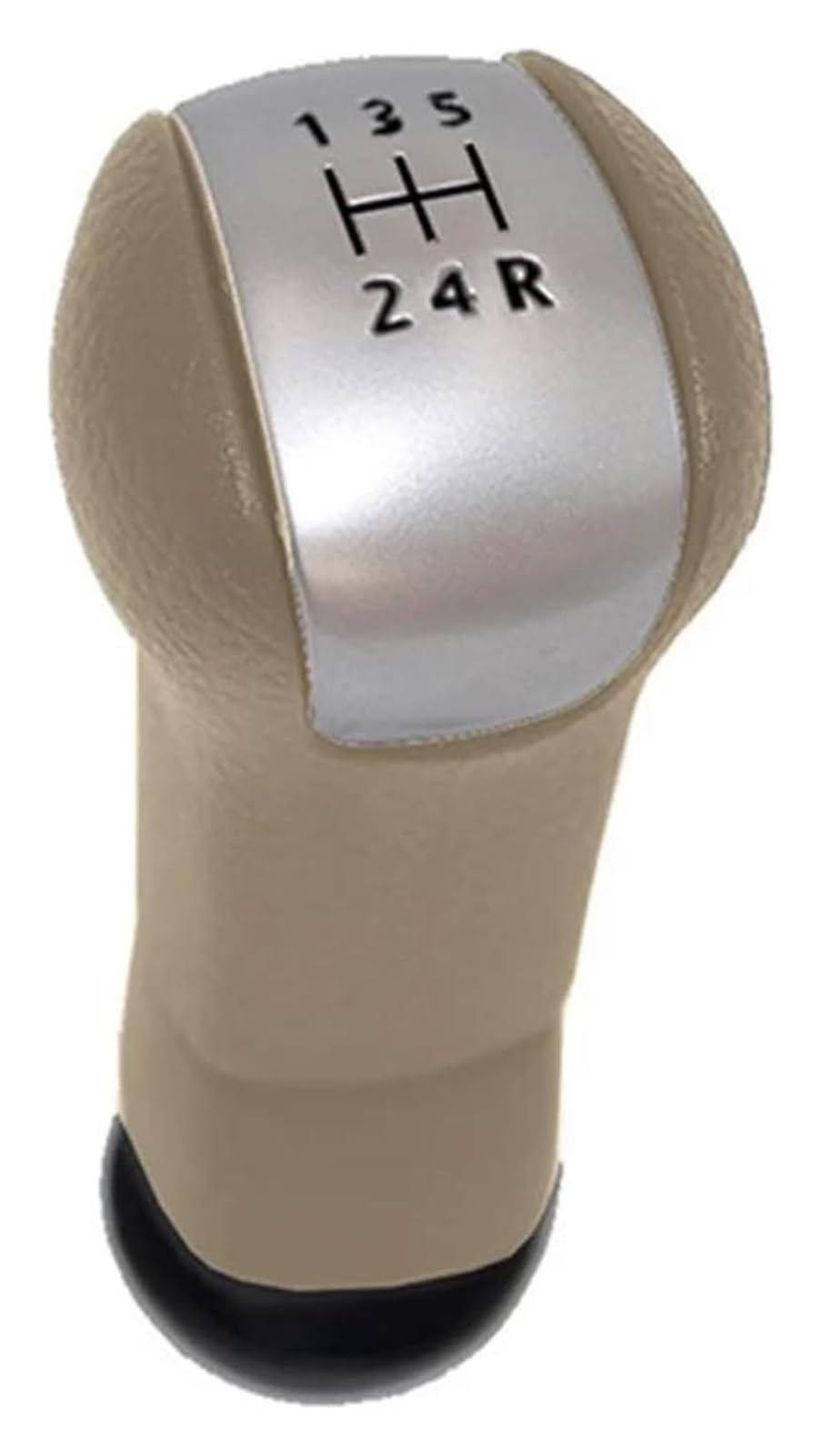 Fncvtm Beige Sliver Black Car Gear Knob For Nissan For Qashqai J10 For X-Trail T31 For Juke F15 Gear Shift Knob Lever Change Gearbox(Beige Sliver Black)
