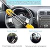 Steering Wheel Lock Twin Bar, Steering Wheel Lock, Heavy Duty Car Locks Anti-Theft Device, Car Devices with Three Keys, Universal Fit, Adjustable Length #4