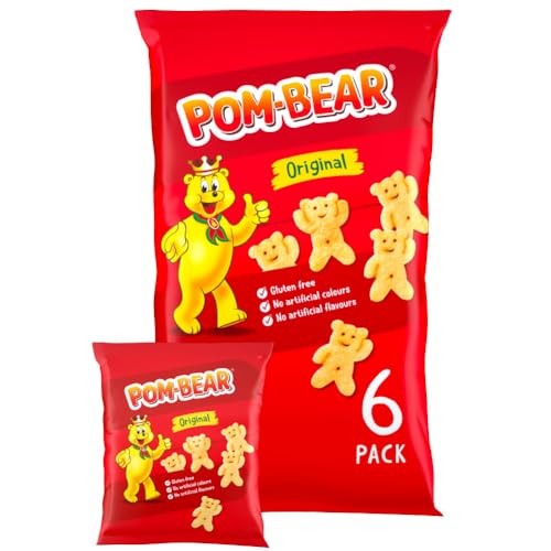 Pom Bear Original Potato Snacks Multipack 6 Bags