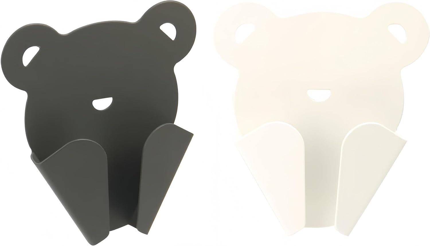 Cute Bear Scissors Holder - Self Adhesive No Drill Scissor Hook, Strong Load Bearing Wall Mount Organizer for Kitchen, Sewing Room, Office
