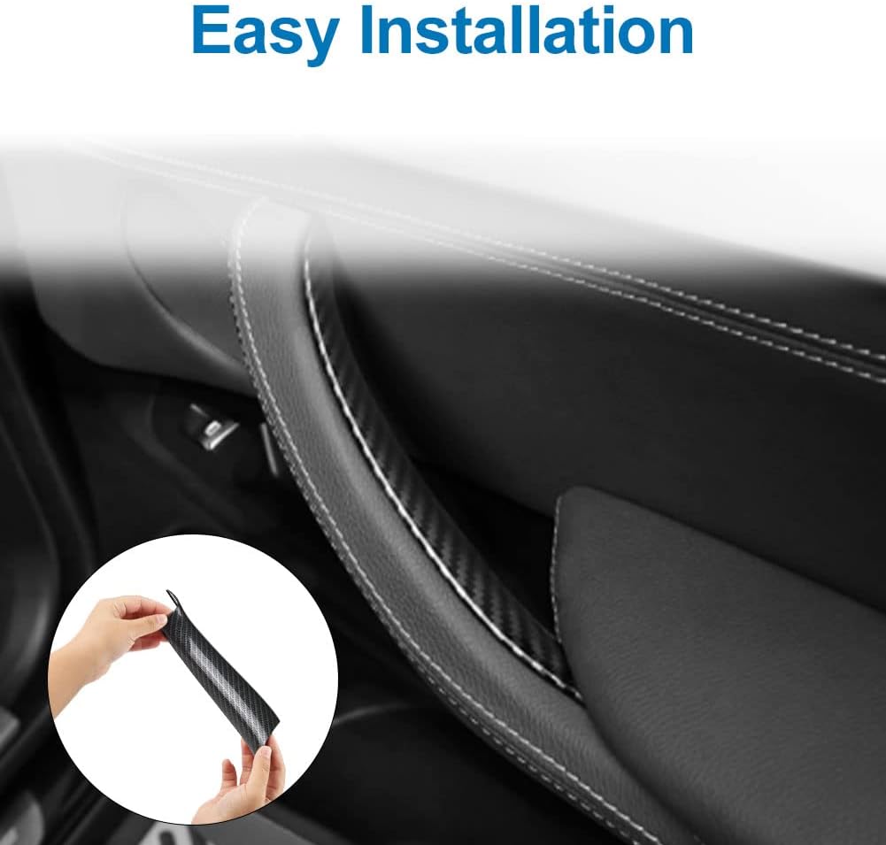 JDMON Door Pull Handle Covers Replacement for BMW X5 Series F15/F85 2014 2015 2016 2017 2018, X6 Series F16/F86 2015 2016 2017 2018 Interior Door Grab Handle Covers