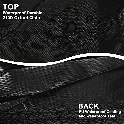 Housse de protection complète pour UTV bâche noire imperméable 210D - 5