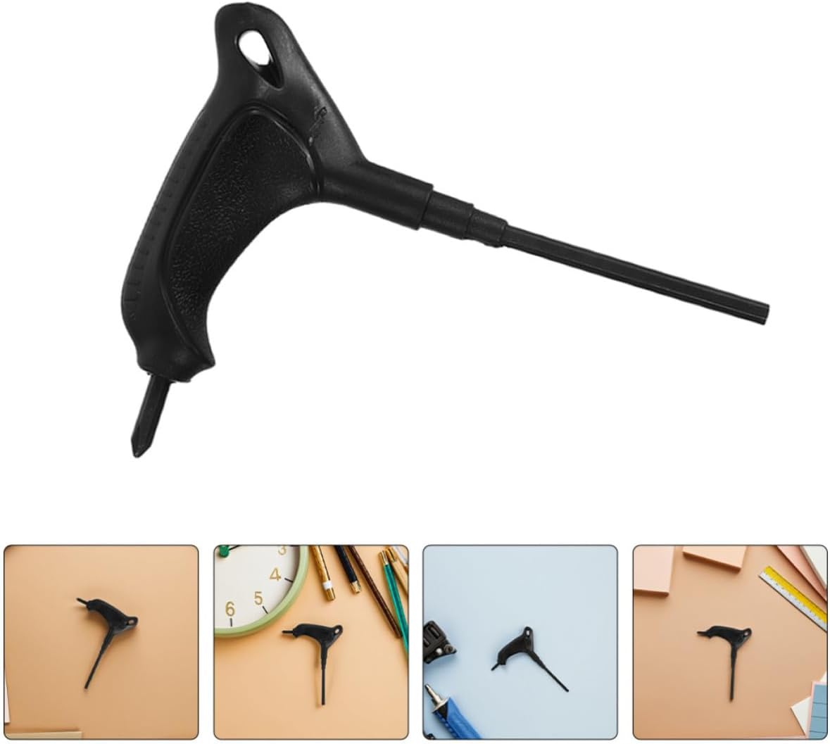 5pcs T Handle Wrench for Inline Skate Wheels and Skateboards, 4mm Flathead PVC T-Shaped Skate Tool with Ergonomic Handle, Engineered for Easy Assembly and Disassembly, for Home Use