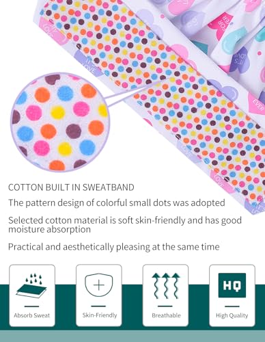 Image of Kousenpu Scrub Caps for Women, Adjustable Women's Surgical Cap with Buttons, Breathable Cute Design for Nurses and Doctors