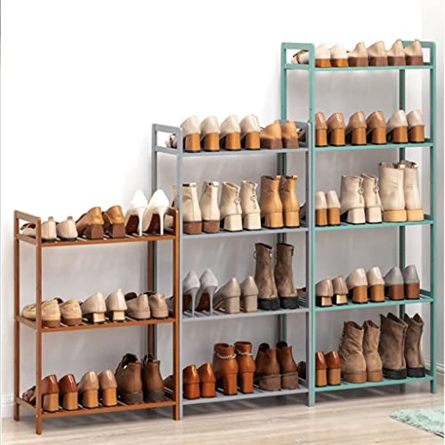 Solution gain de place : étagère à chaussures en bois à 3 niveaux pour placard encombré