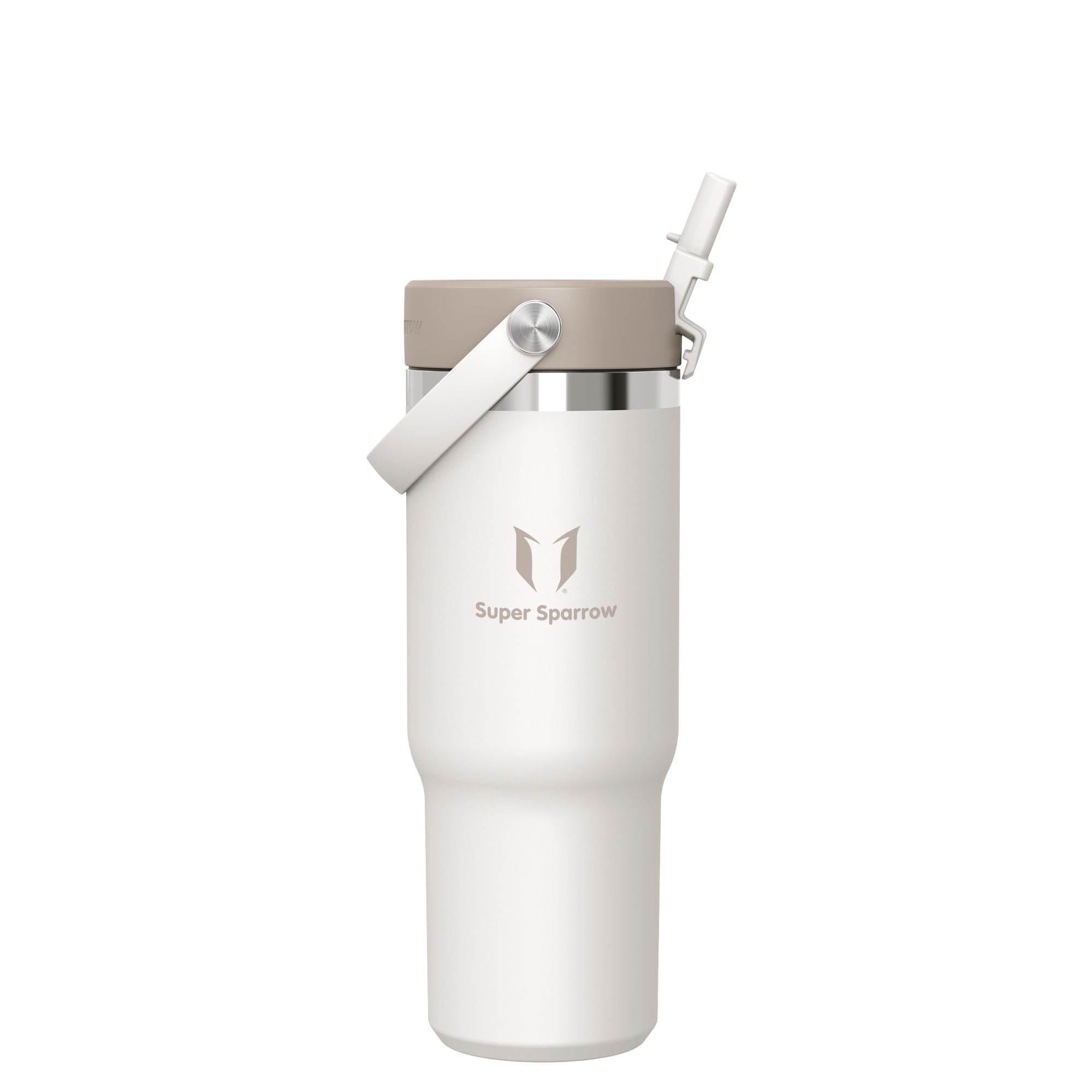 Sparrow Borraccia Termica 900ml - Twistpath Borracce con Tappo Flex con Cannuccia - Senza BPA & Perdite Bottiglia Acqua - Inox Borracce Termiche Per Portabevande - Ideale Per Casa, Ufficio O Auto