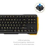 James Donkey 619 Mechanical Keyboard Blue Switch GATERON 87 Key 50 Million Click Programmable 13 Customize Backlit LED Anti Ghosting Aluminum Chassis USB for Gaming PC Desktop Designer Laptop - Black